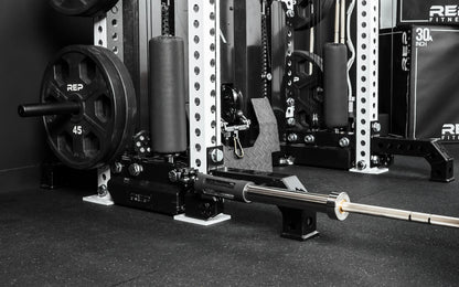 Rep Fitness - Kleva Rack mounted land mine - Inserting bar- Gym Equip