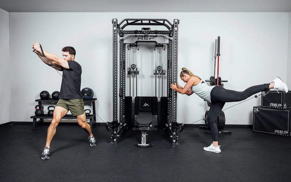REP® PR-5000 + Ares™ 2 - 6 Post – Gym Equip