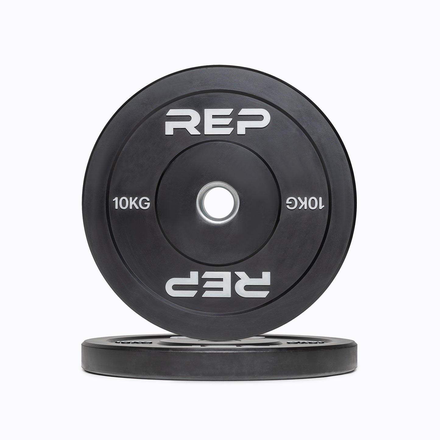 Rep Fitness - Black bumper plates 10kg - Gym Equip