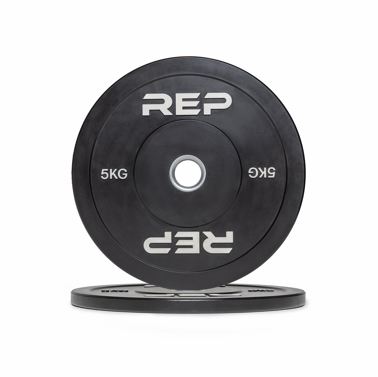 Rep Fitness - Black bumper plates 5kg - Gym Equip