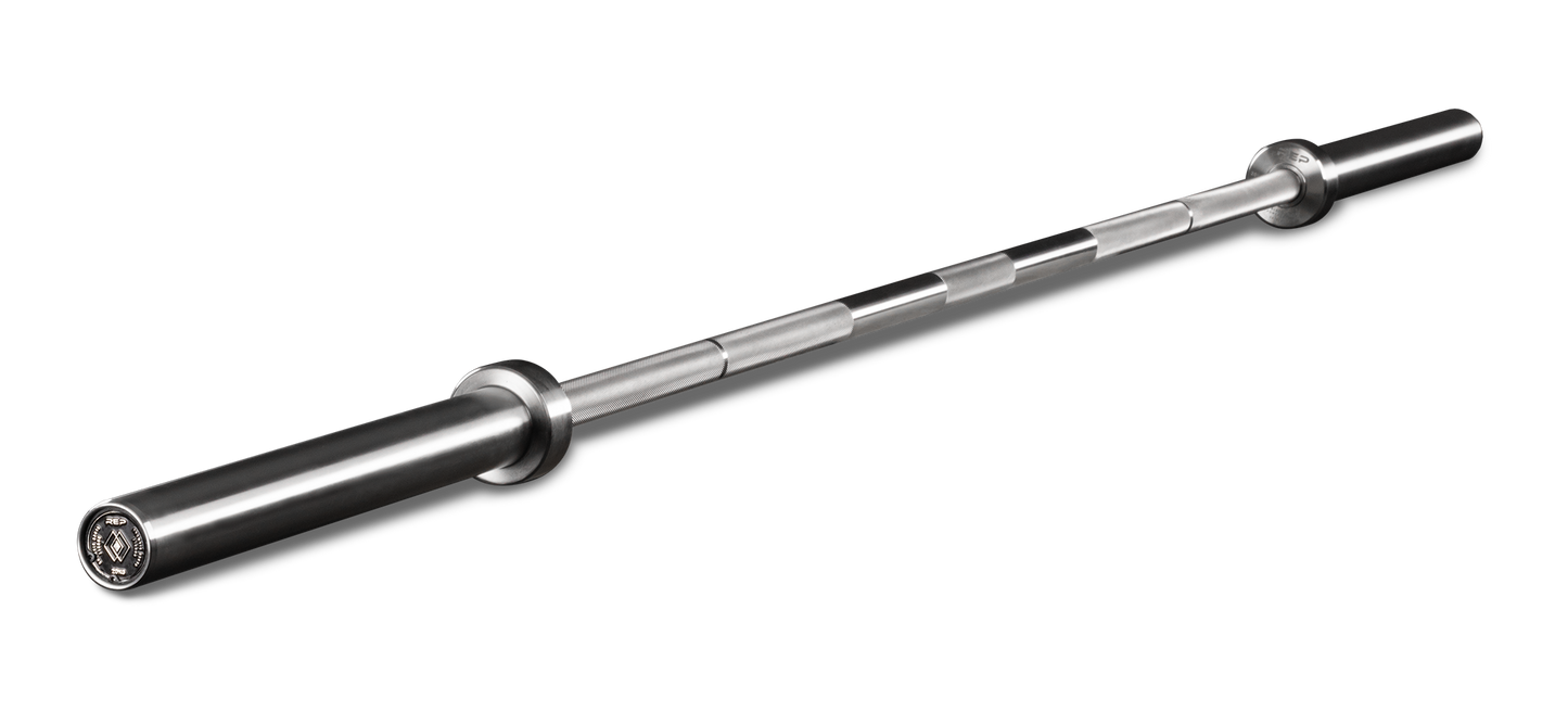 Rep Fitness - Double Black Diamond Power Bar - 20KG - Stainless Steel