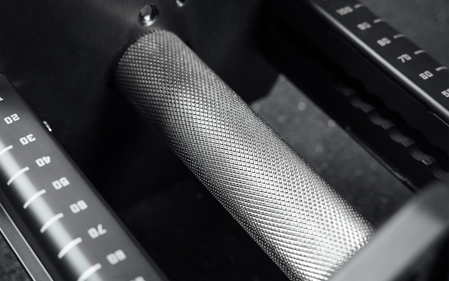 Rep Fitness - Rep x Pepin adjustable dumbbell Knurling - Gym Equip