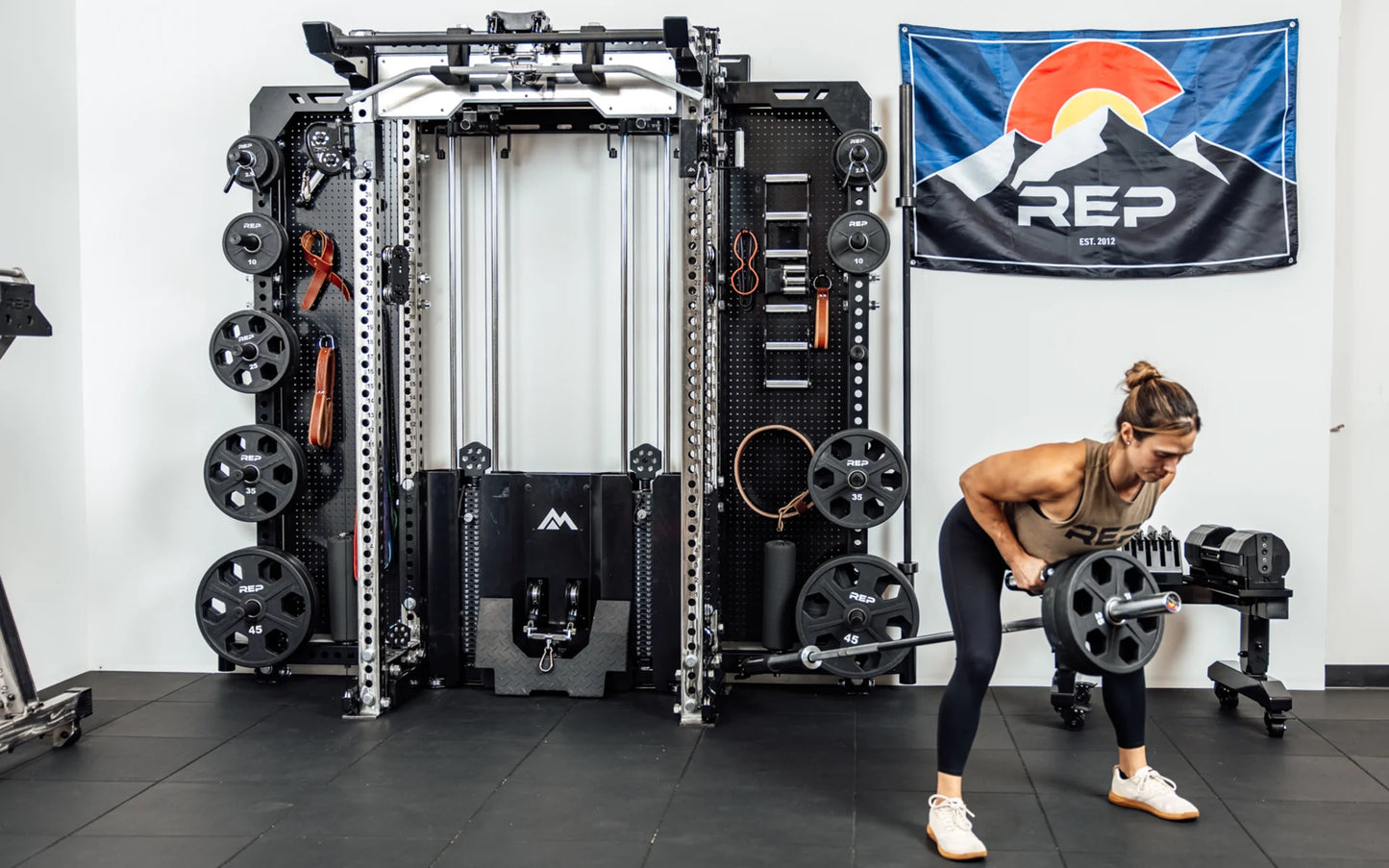 Rep Fitness - Kleva Rack Mounteded land mine -  Land mine row - Gym Equip