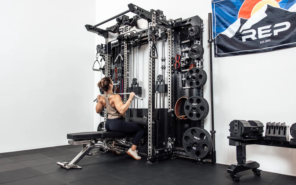 Rep All Mounted Rack REP® Wall-Mounted Ares™ 2 - With Storage – Gym Equip