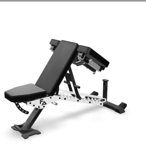 ABX Weight Bench set up for preacher curls