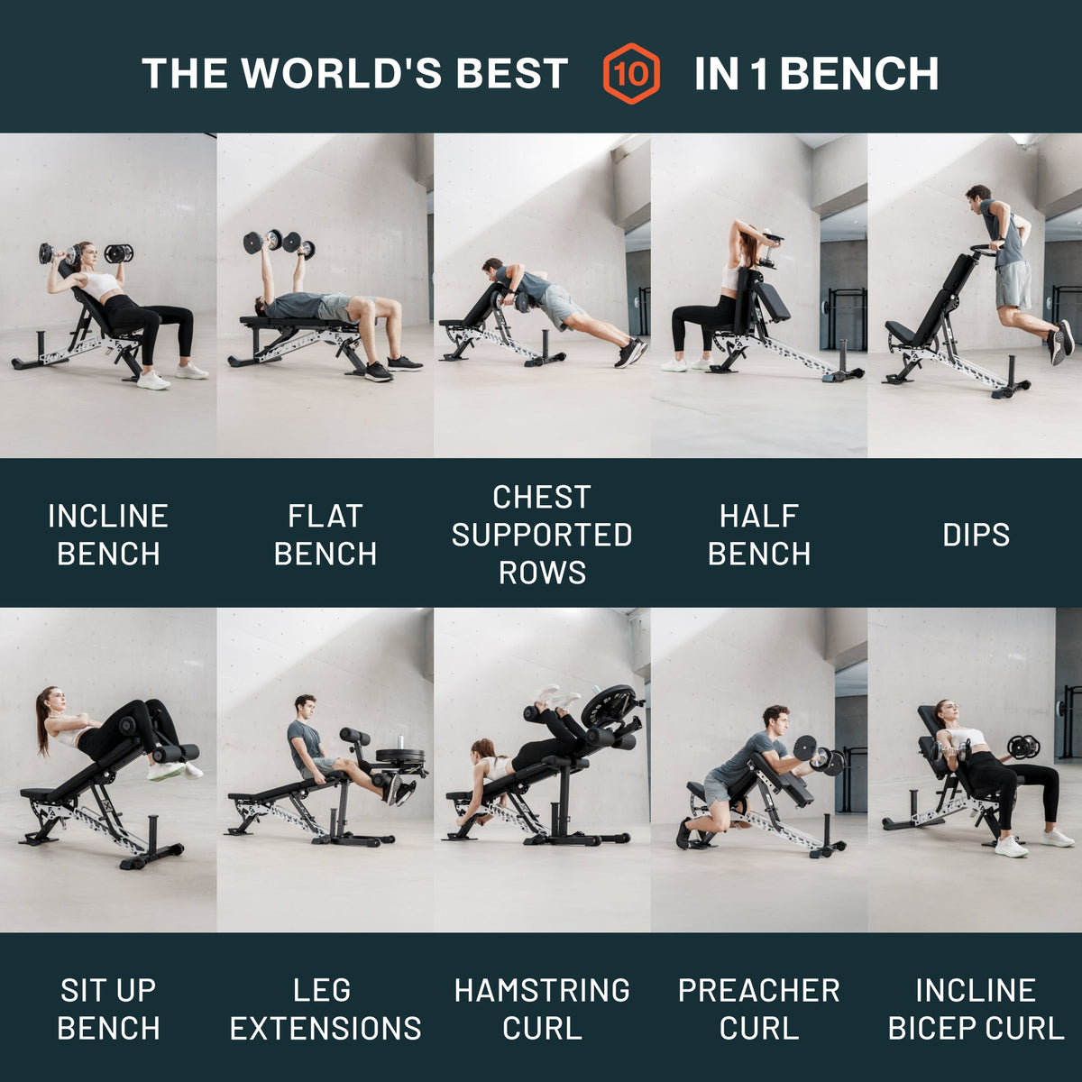 ABX Weight Bench 10 machines in 1