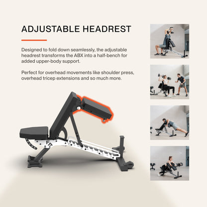 ABX Weight Bench adjustable headrest