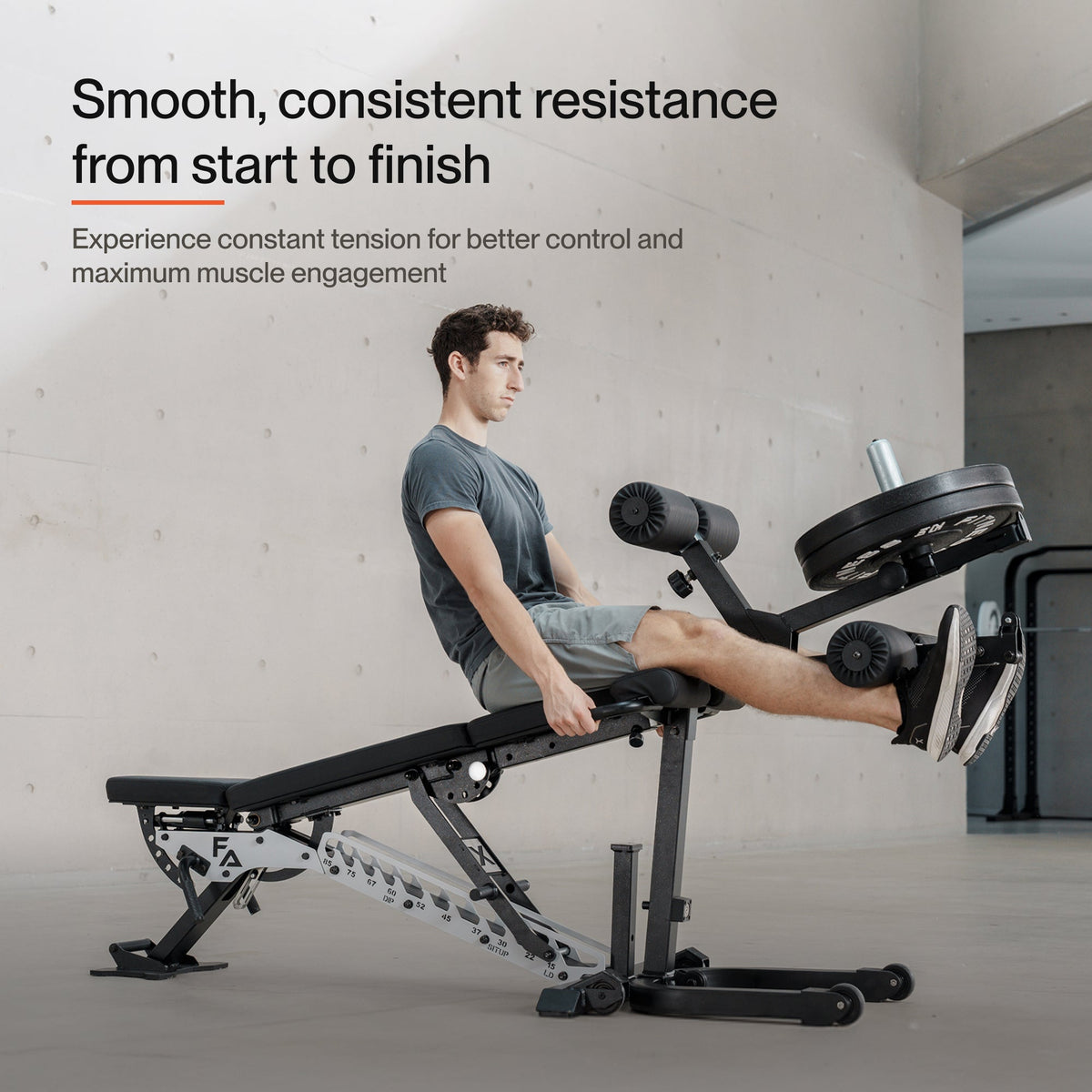 ABX Leg Developer smooth, consistent resistance