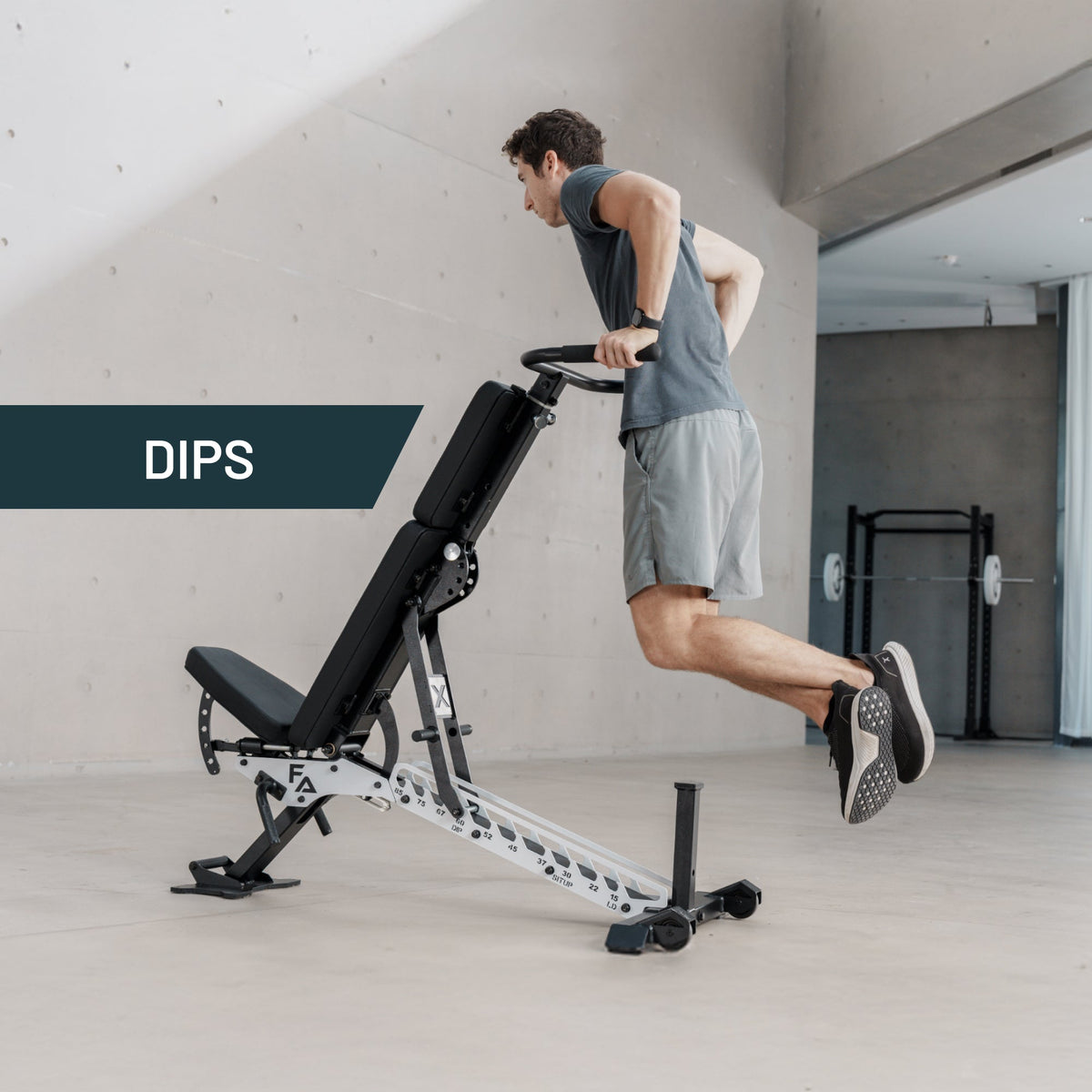 Dip Attachment on the ABX Weight Bench
