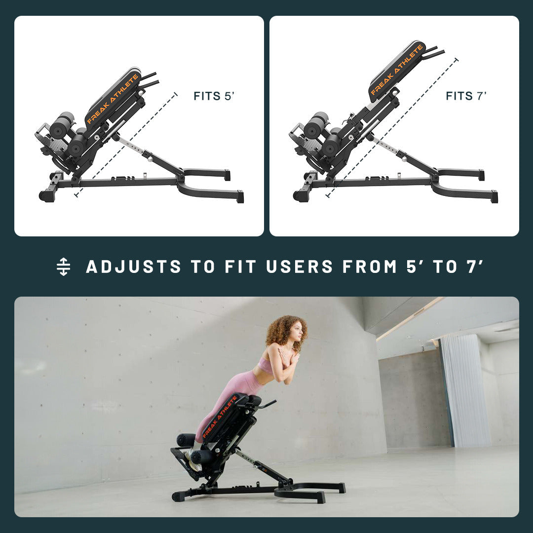 Hyper Pro X adjusts to fit users from 5 ft to 7 ft